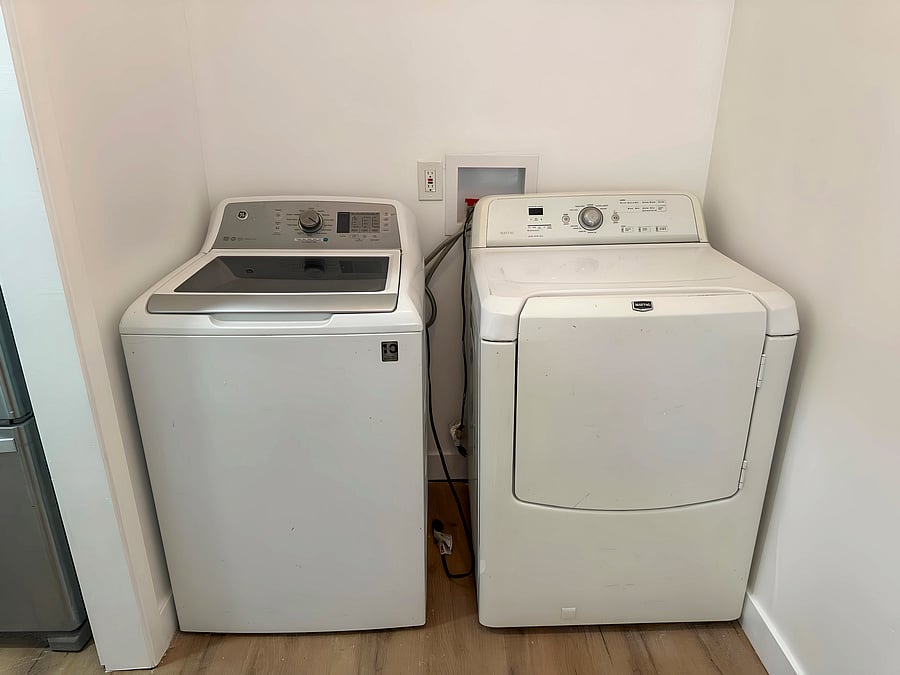 In-house washer and dryer for your convenience