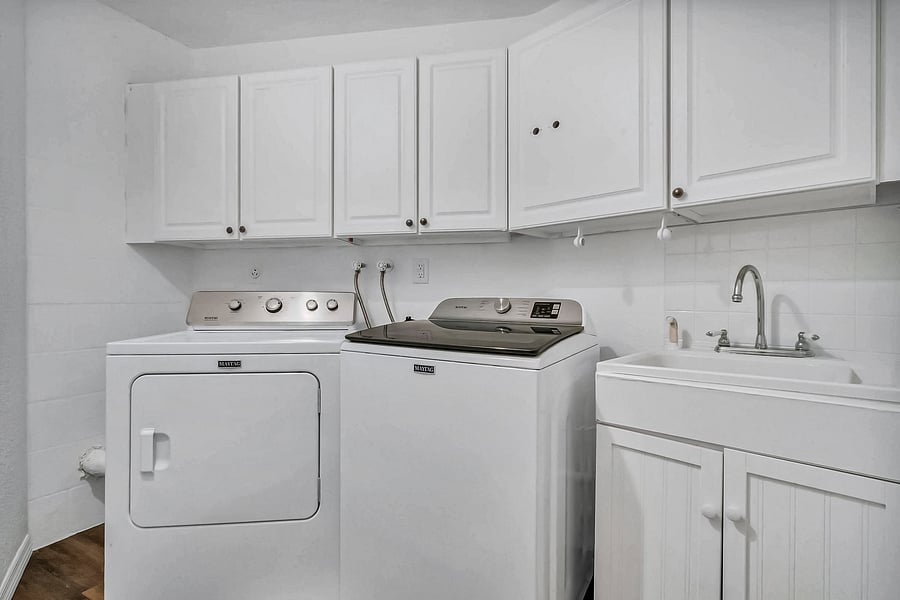 Inside Laundry Room and No