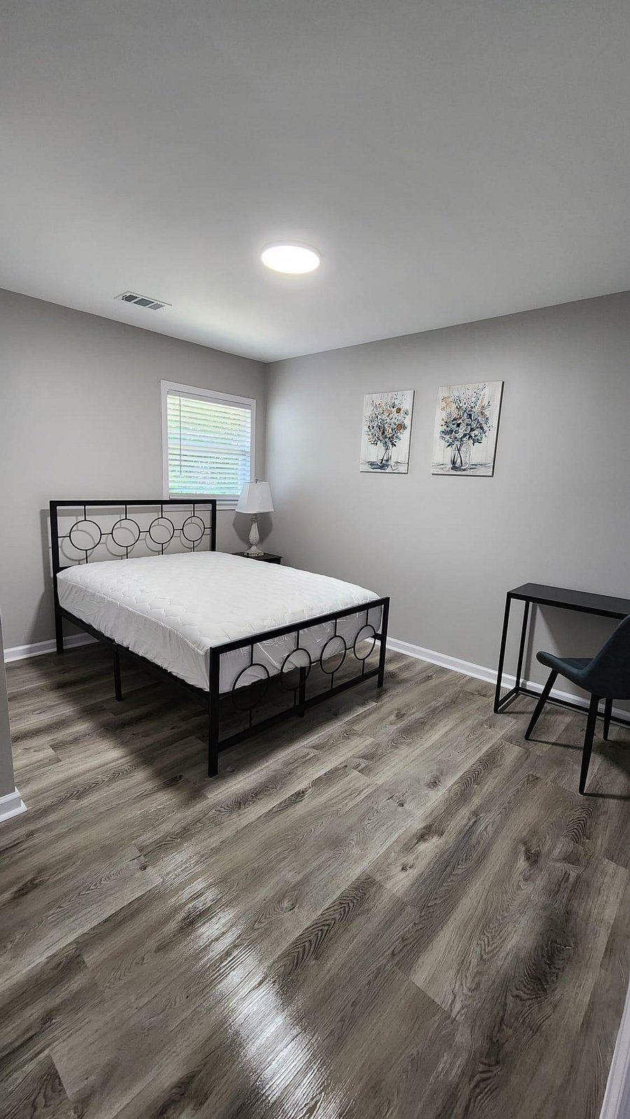 #7 - Large Bedroom - Added Desk, Chair, Nightstand, Lamp and Art