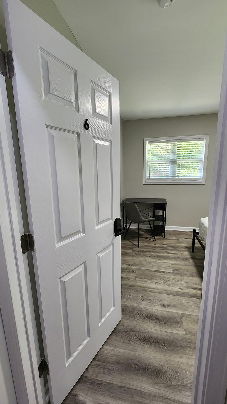 #6 - Large Corner Bedroom - Added Desk, Chair, Nightstand, Lamp and Art