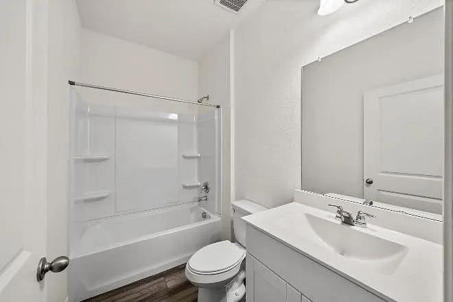 Nice and clean bathroom.