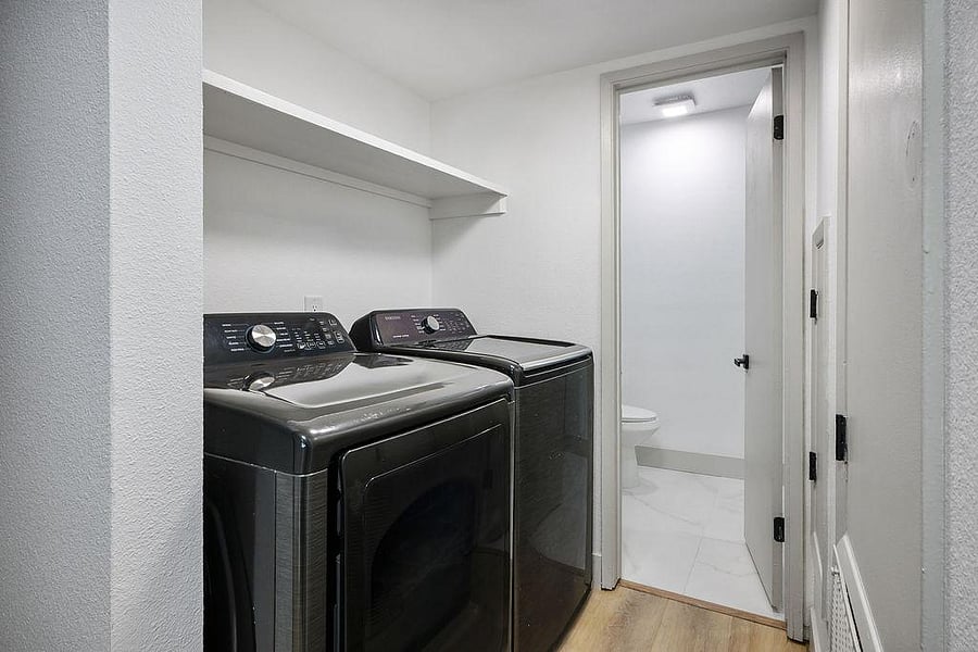 Washer and dryer