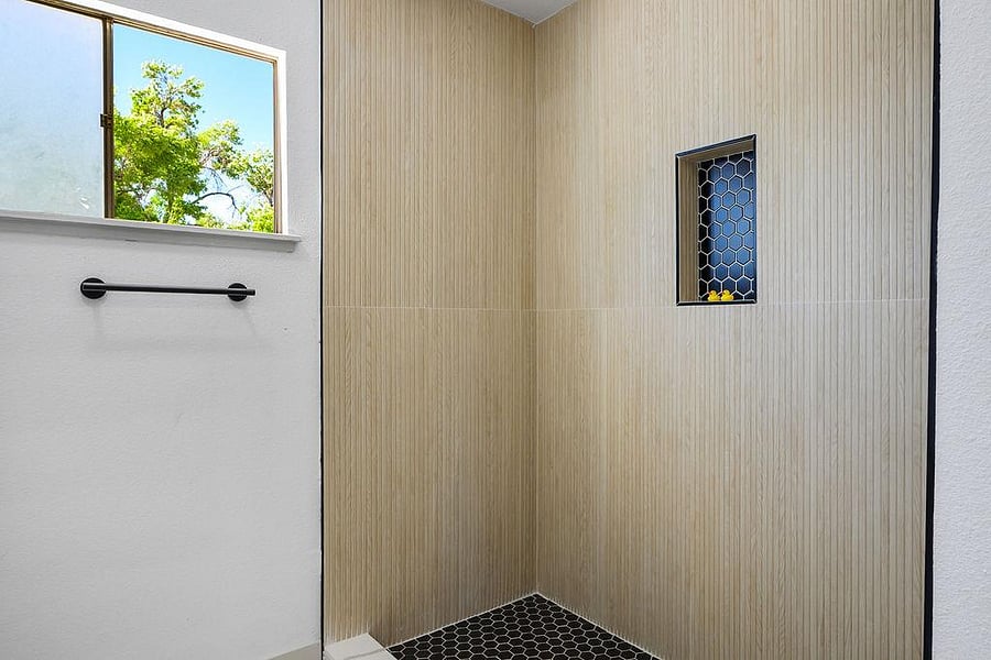 Large walk in shower