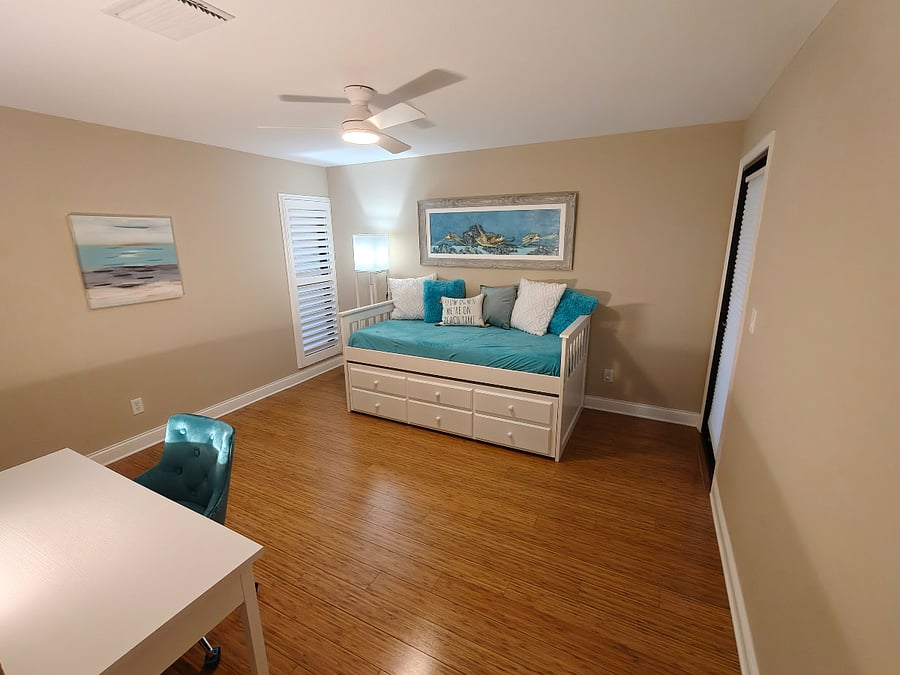 BR #2 w/ closet, access to small Lanai, and extra bath room #2.