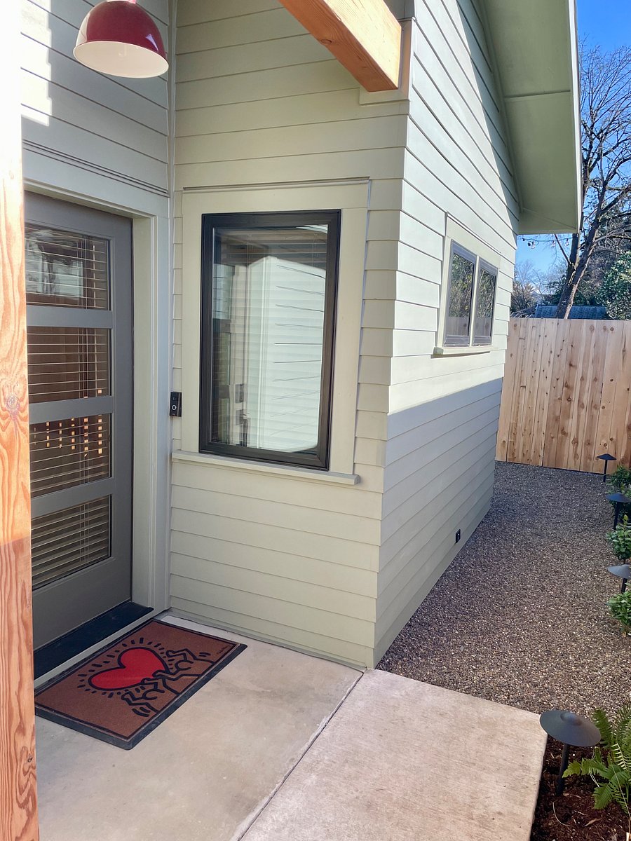The front door has a coded entry lock system. The code is changed out between guests/renters.