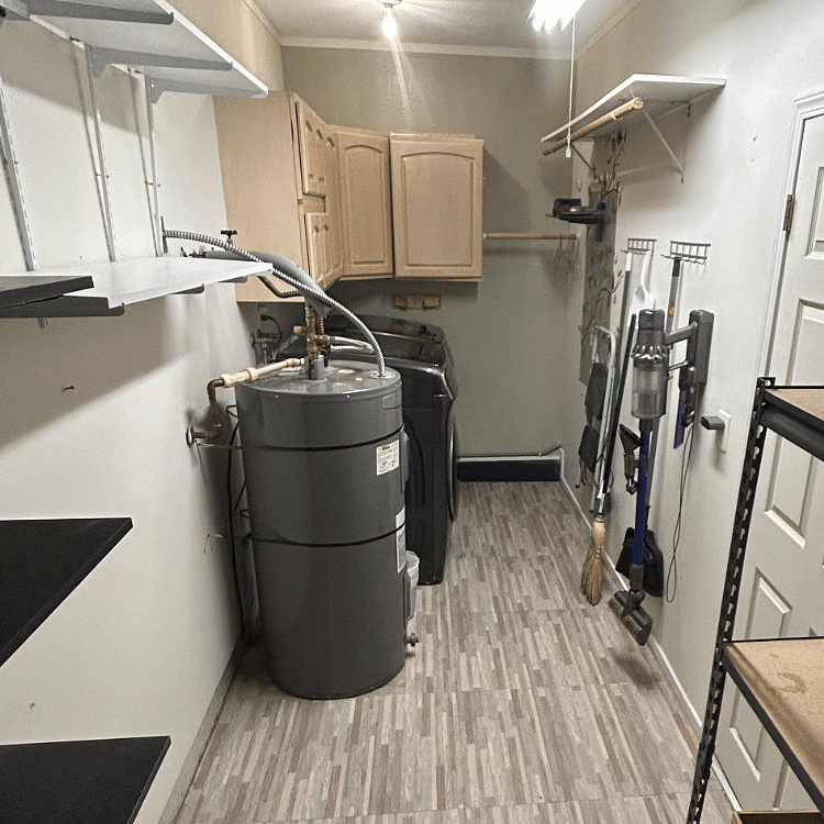 Washer, Dryer, and utility room
