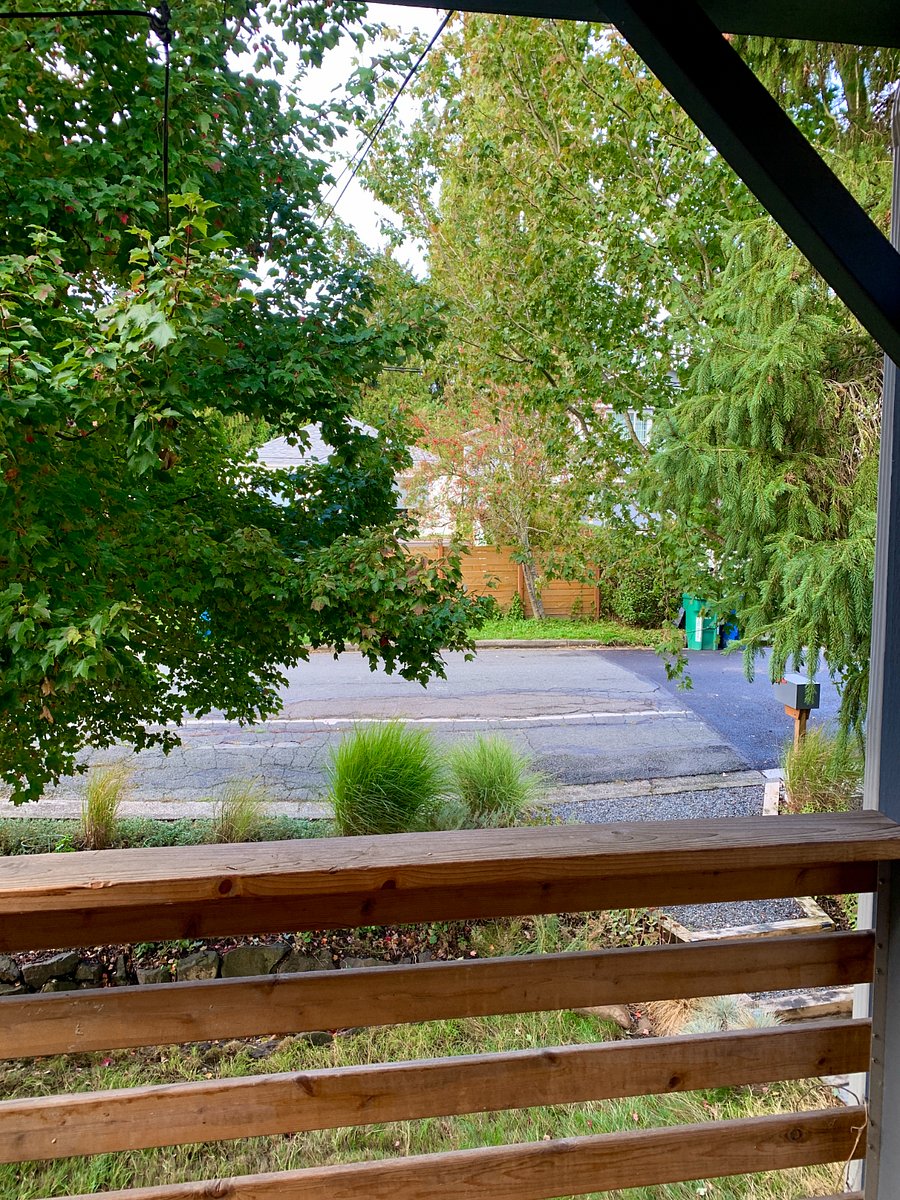 view of the street, from the front door