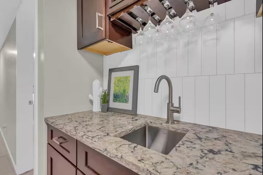 Hall way wet bar