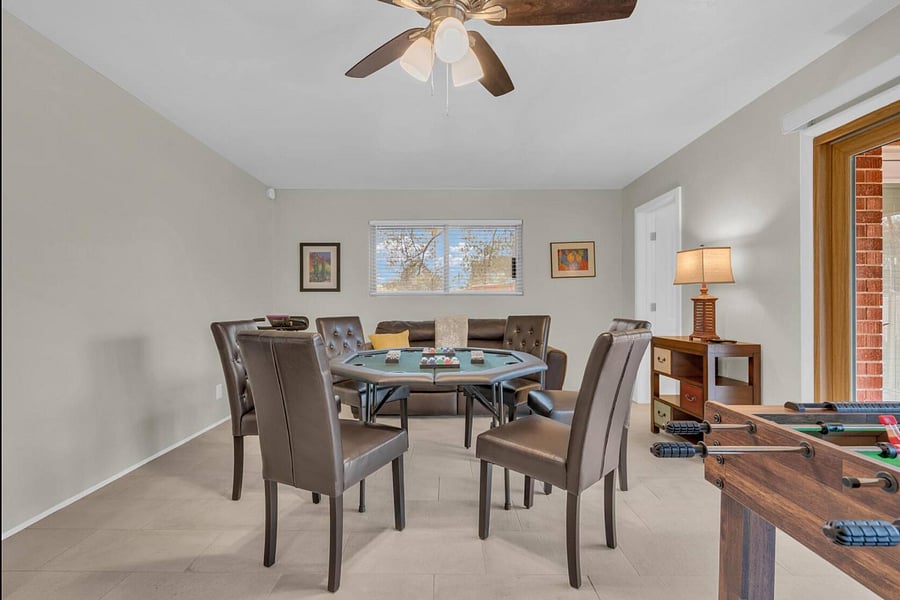 Game room exercise space
