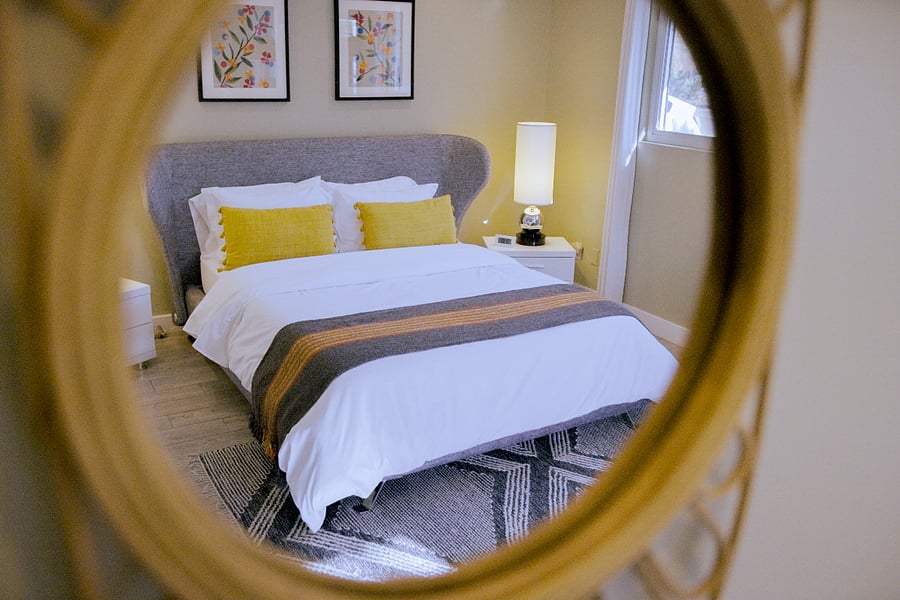 Queen-sized bed