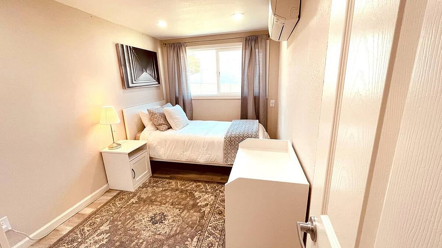 Your Third Bedroom would easily convert to a home office (we'll help with that!). With the most comfortable twin bed, this cozy room has a wardrobe and chest of drawers. 