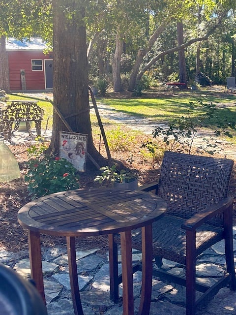 Throughout the property there are quiet areas for sitting, sipping sweat tea and enjoying nature around you.