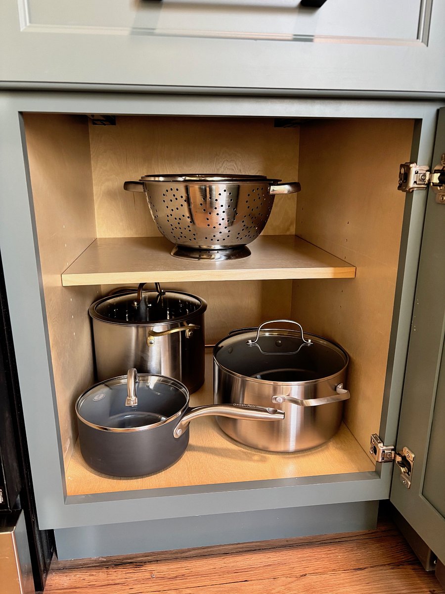 New pots and pans and kitchen supplies.