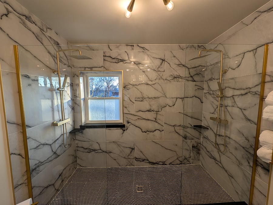 Double Rain shower head