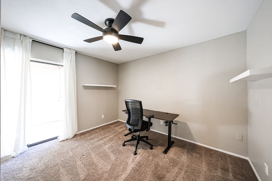 2nd bedroom. It now has a futon for extra sleeping