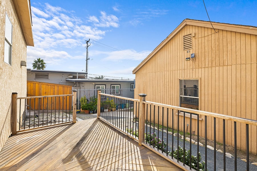 Deck in Backyard
