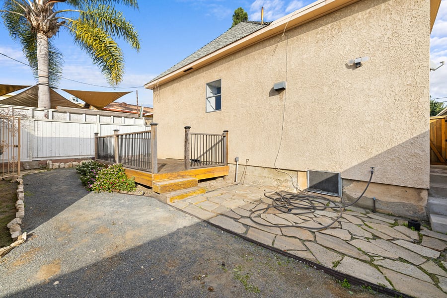 Backyard patio