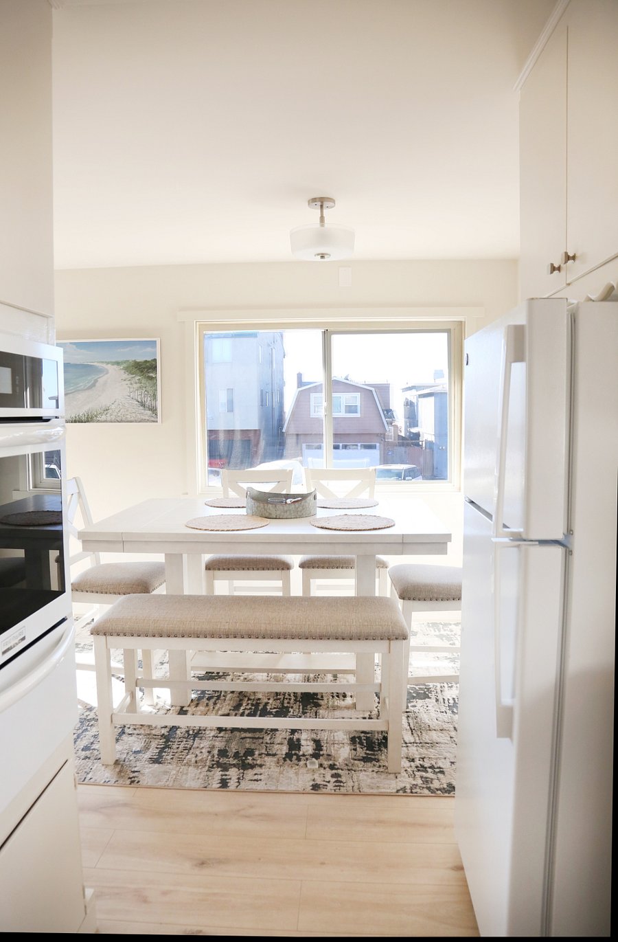 Dining table with peek-a-boo ocean views