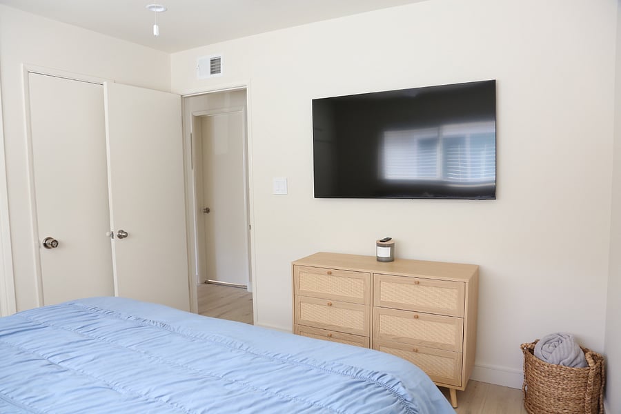Bedroom #1 with smart TV