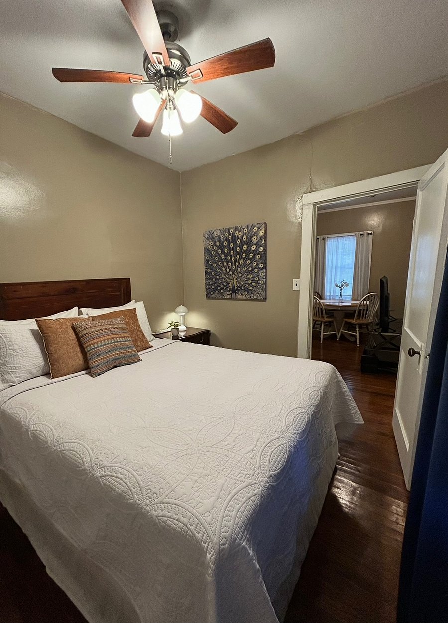 Bedroom #2 with queen size bed and closet