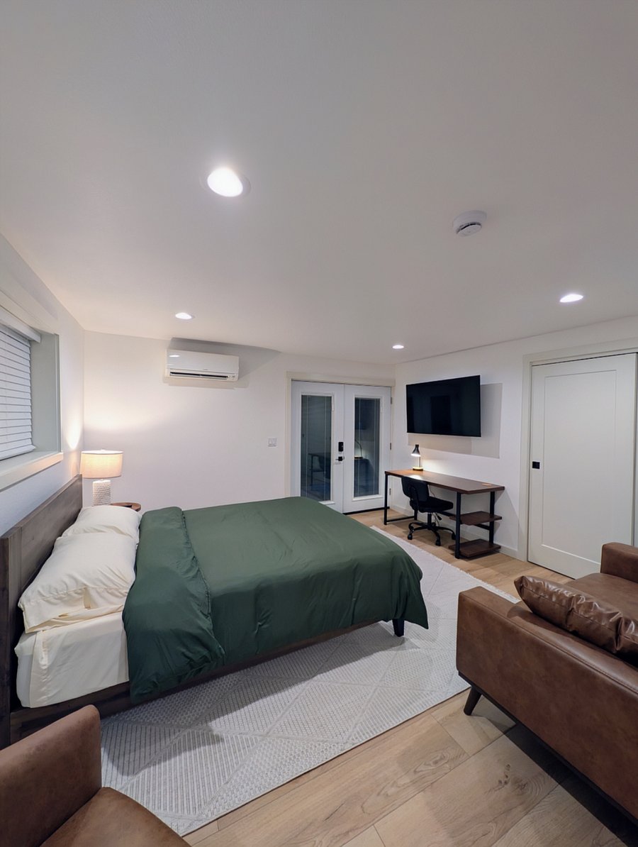 Wall mounted mini-split, with remote controlled thermostat for heating and cooling