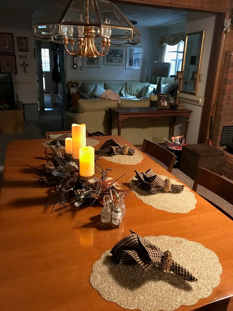 Downstairs. I decorate for the seasons.