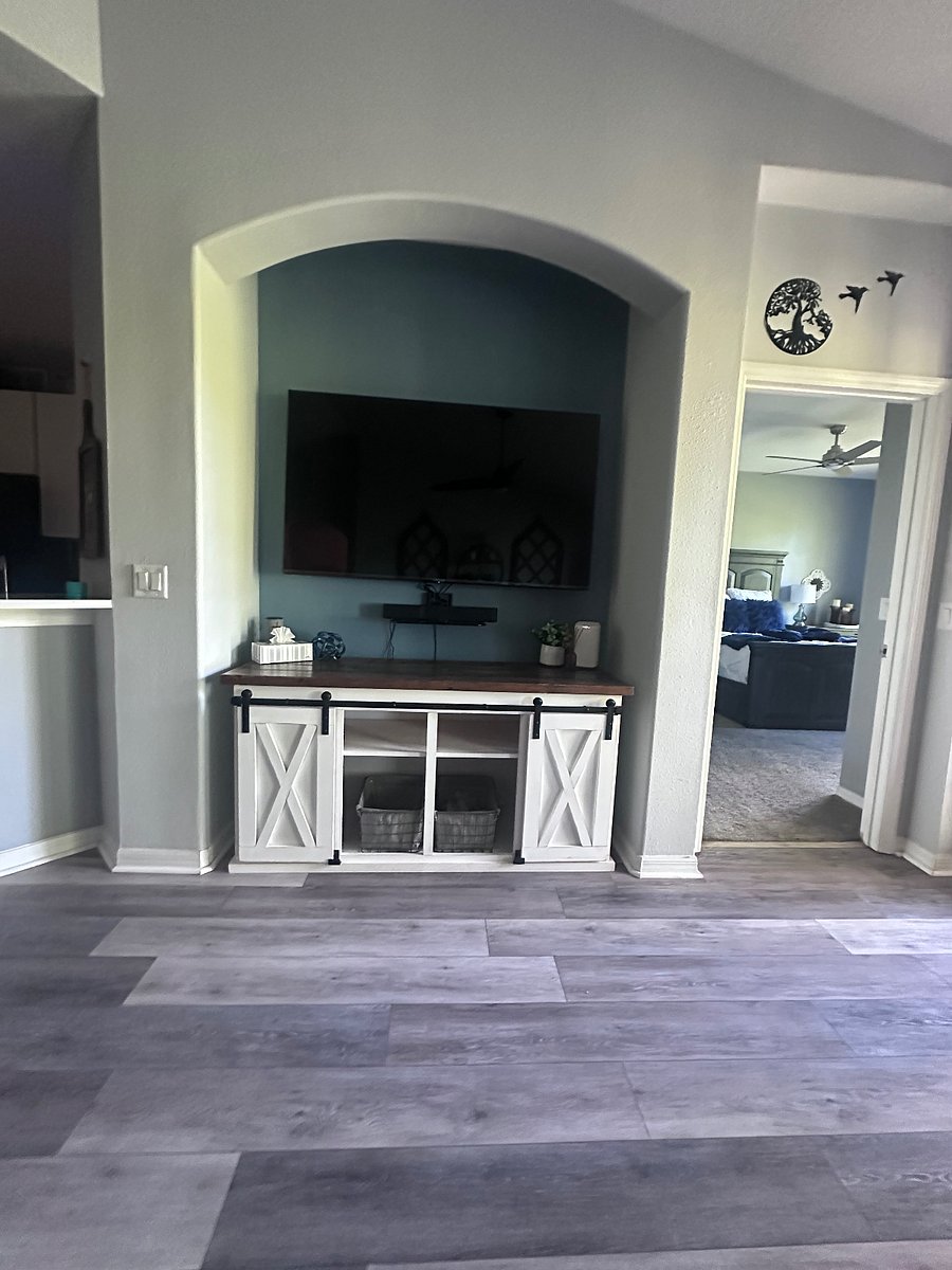 Entertainment area living room