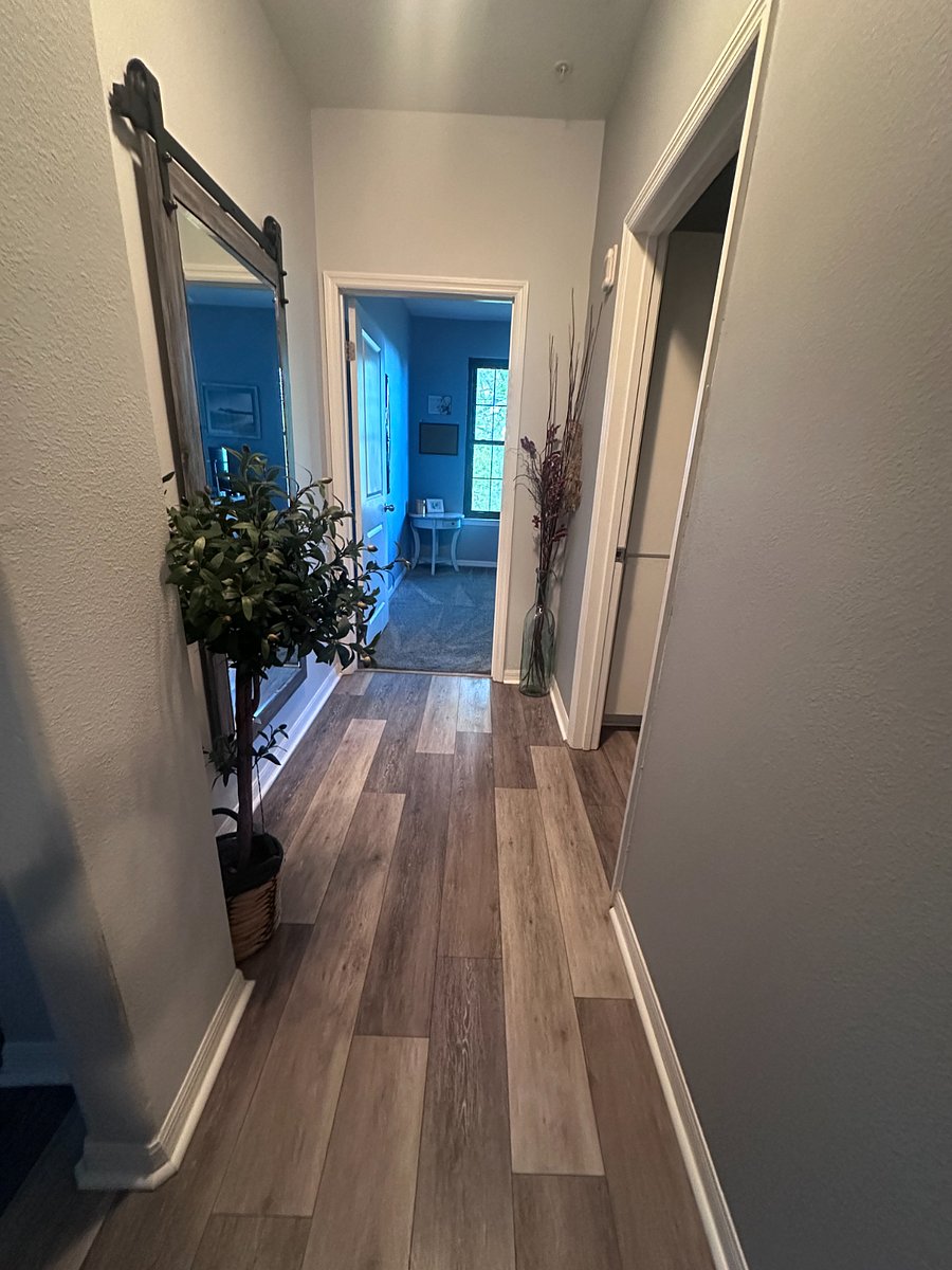 view from hallway to Office