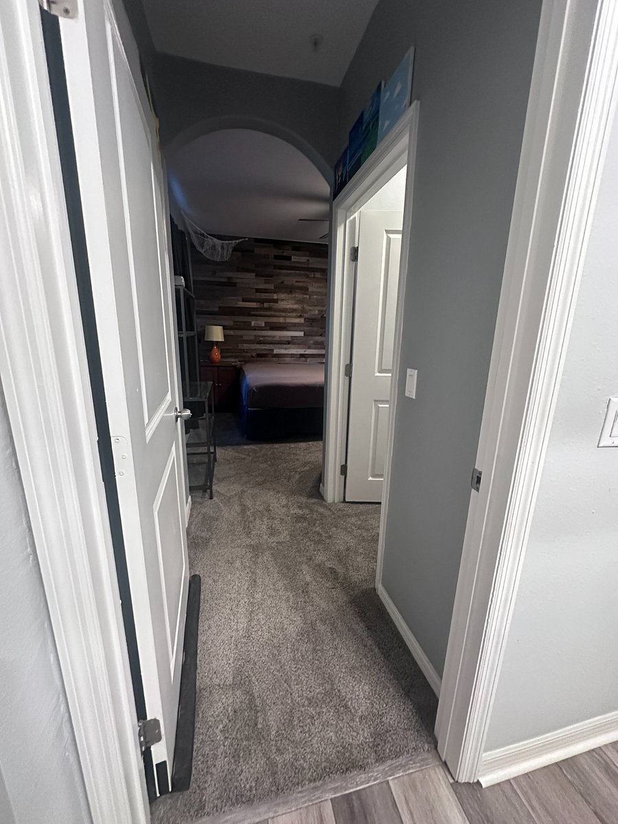 View from the Hall Bath to bedroom 2