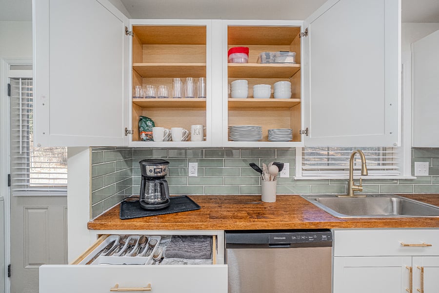 Kitchen is fully stocked