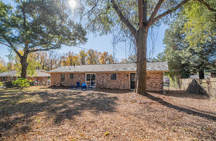 Rear of home