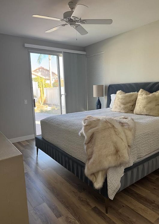 Master Bedroom with backyard access.