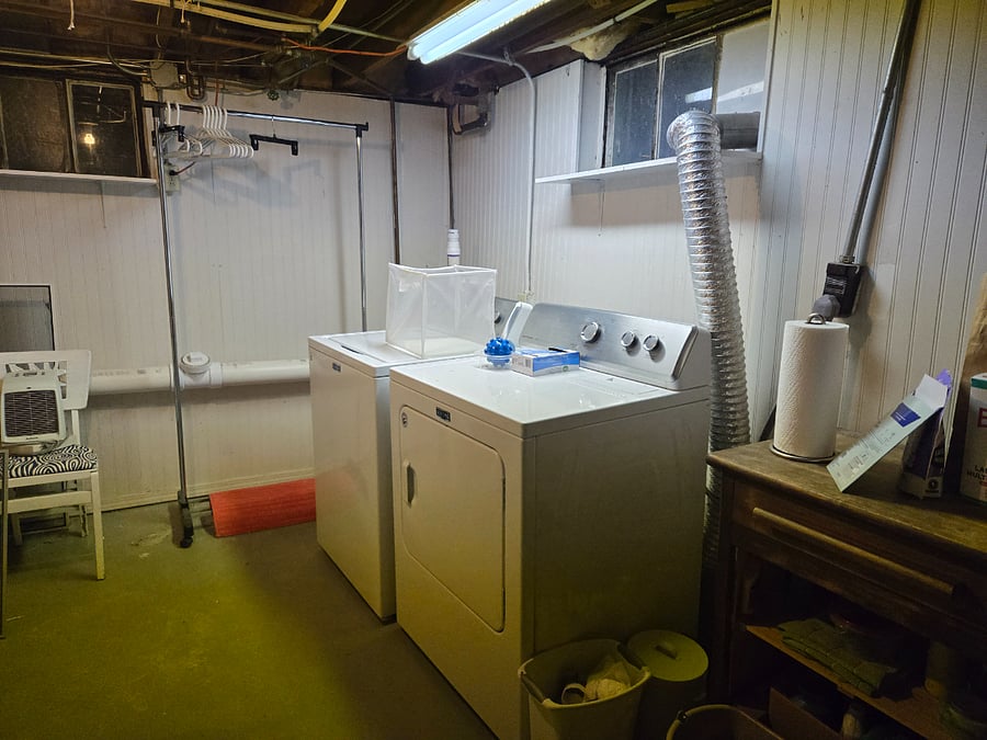 Basement laundry