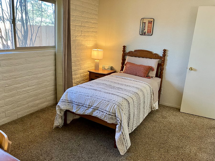 Twin-sized Saatva mattress