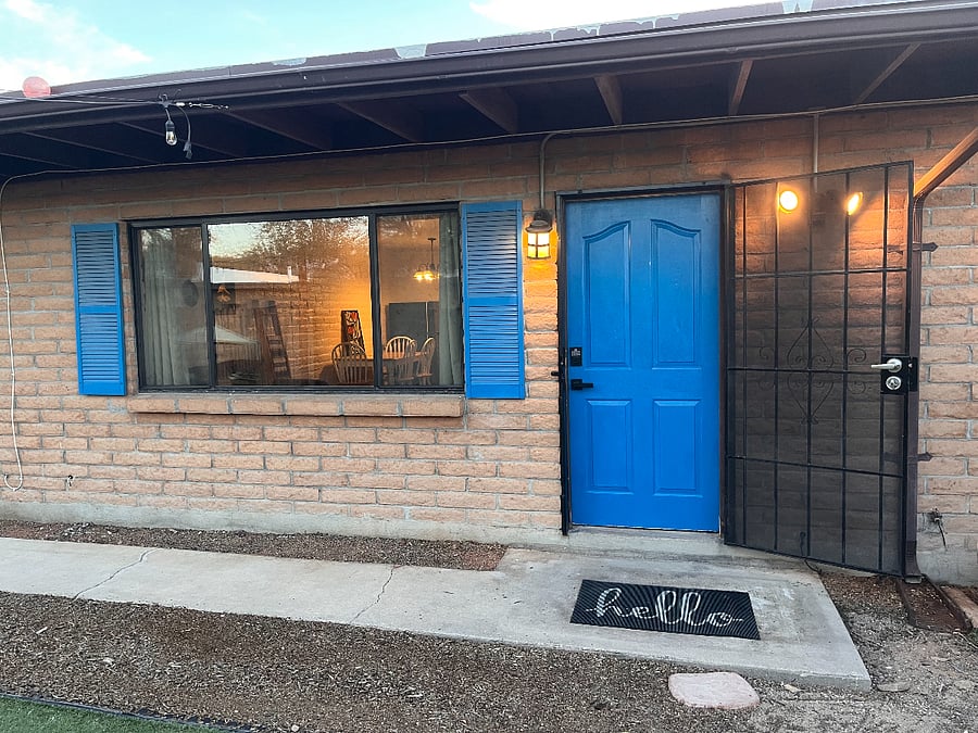 Coded front entrance