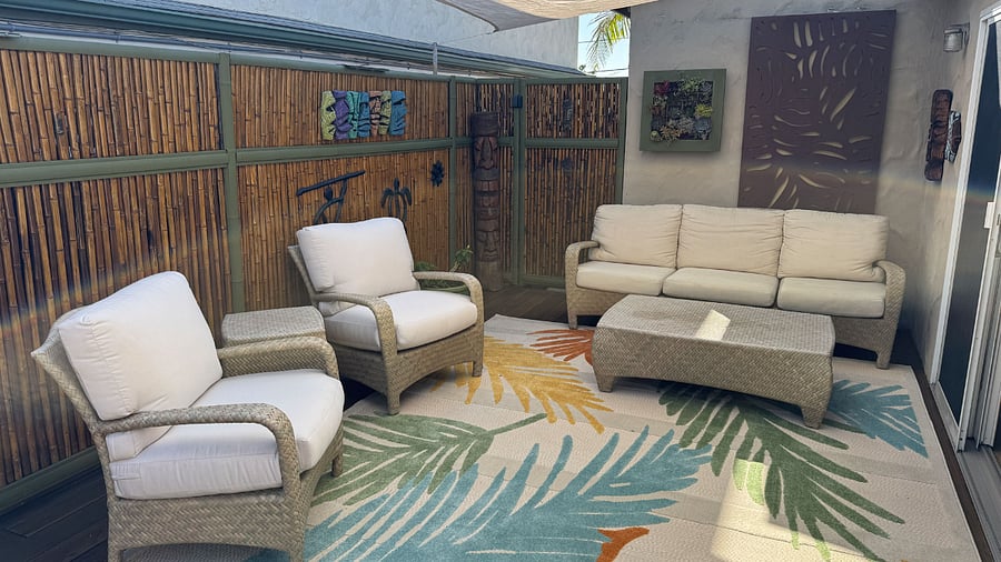Outside side patio