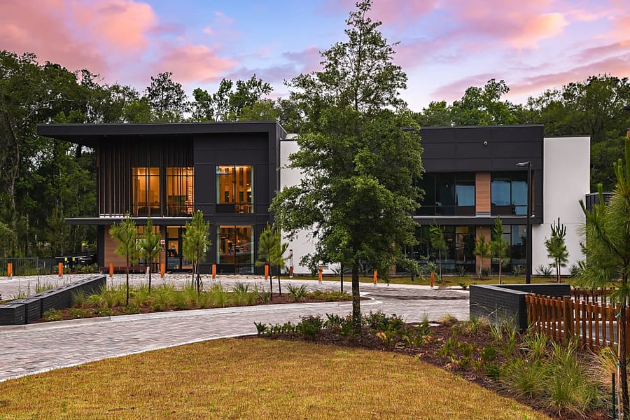 Clubhouse exterior