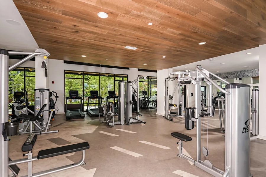 First floor weight and equipment room of gym