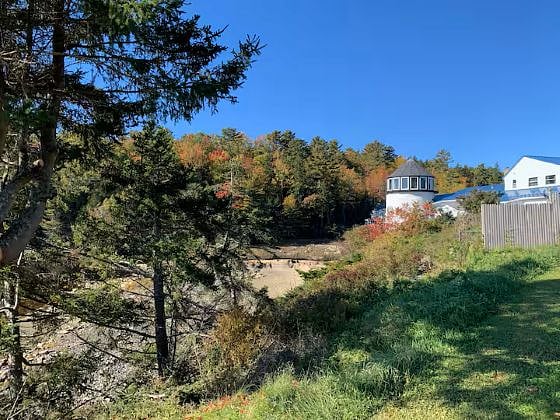 View from the end of back lawn