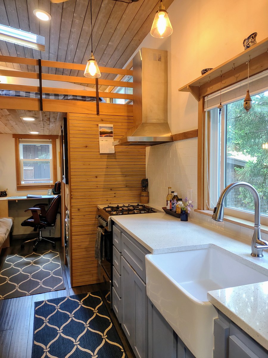 Kitchen and view of study.