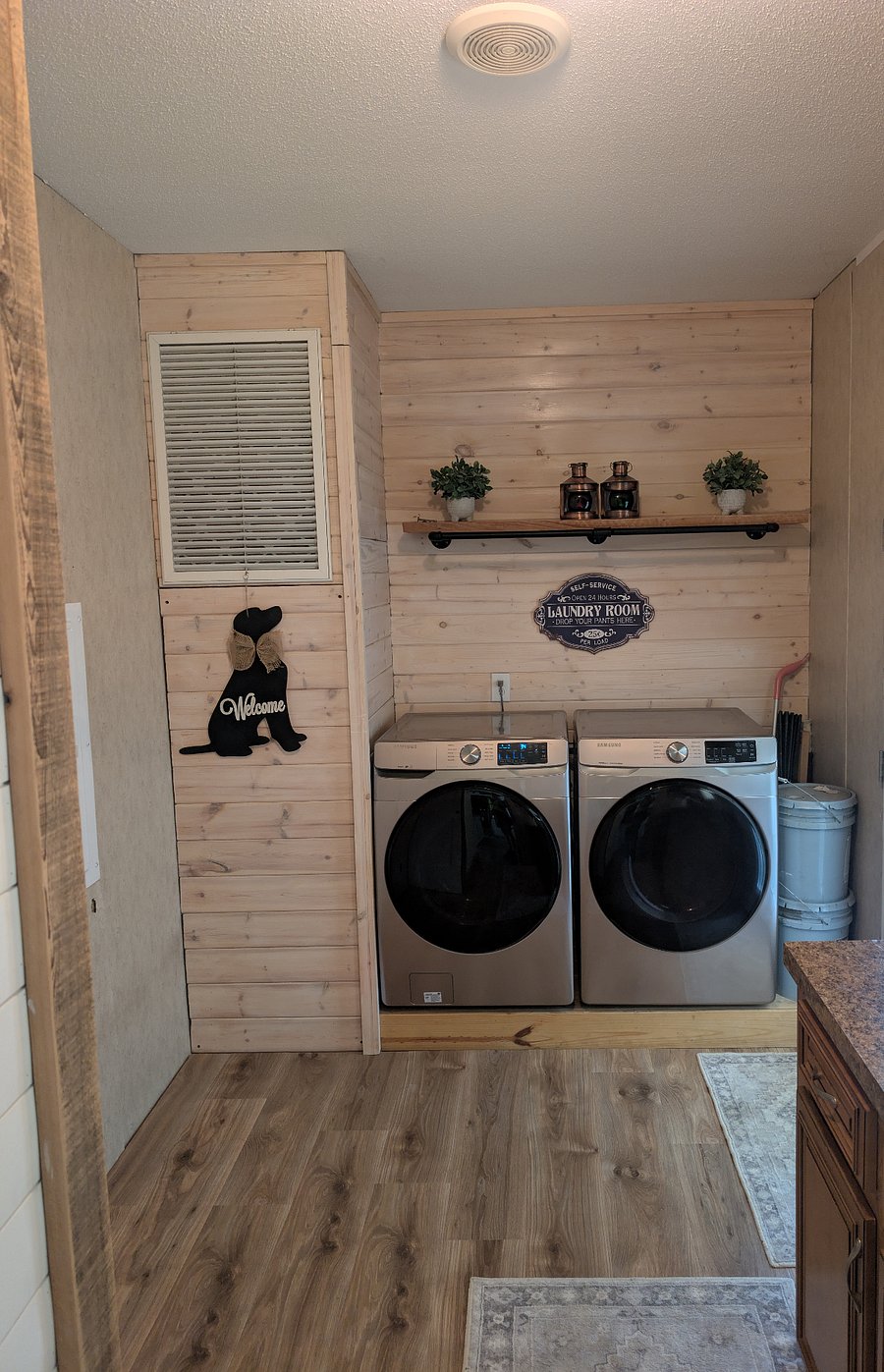 Shared washer and dryer