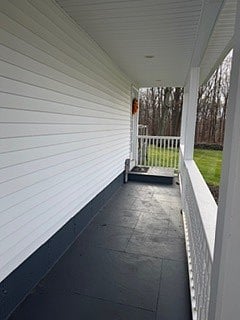 Covered porch entry