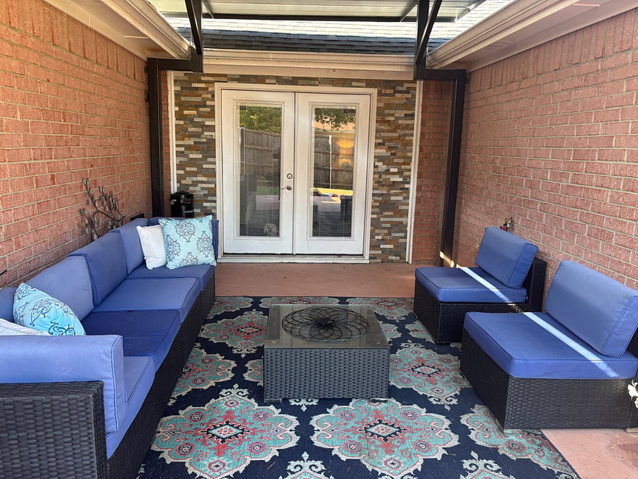 Covered patio 