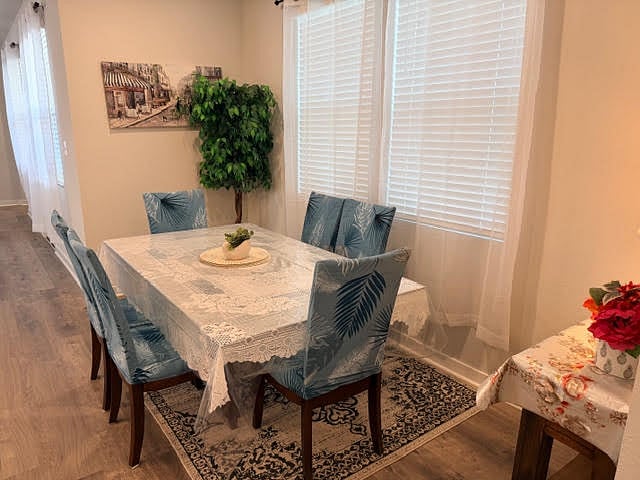 Dining area is open to the kithchen and living room. 