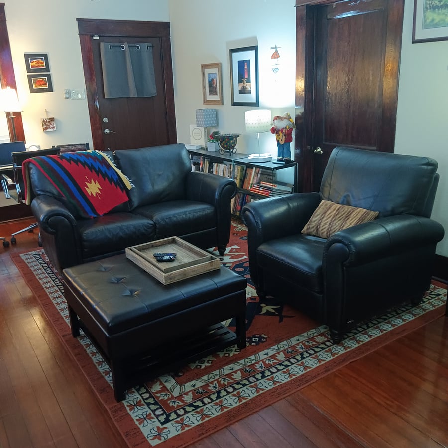 Put your feet up, put on your favorite music, and let all the workday's stress slide off.