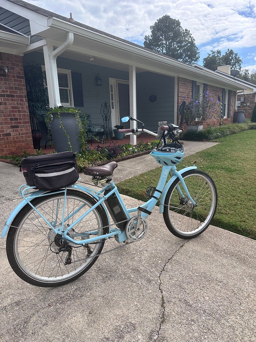 There are two e-bikes.  Can ride to nature trails from my house.