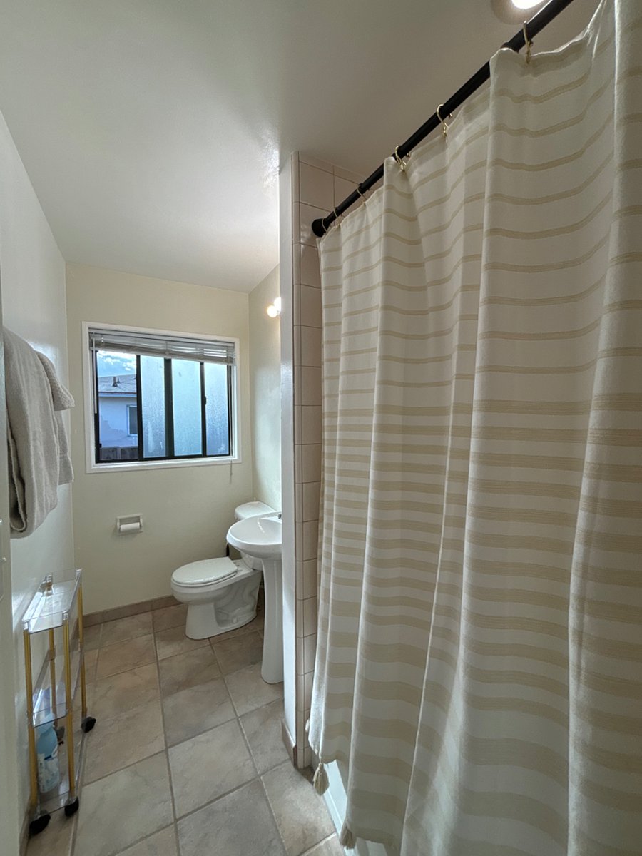 Hall Bath with combination Bathtub and shower
