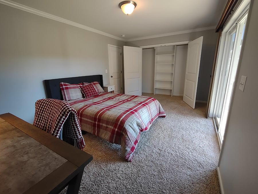 1st floor bedroom with ample closet space