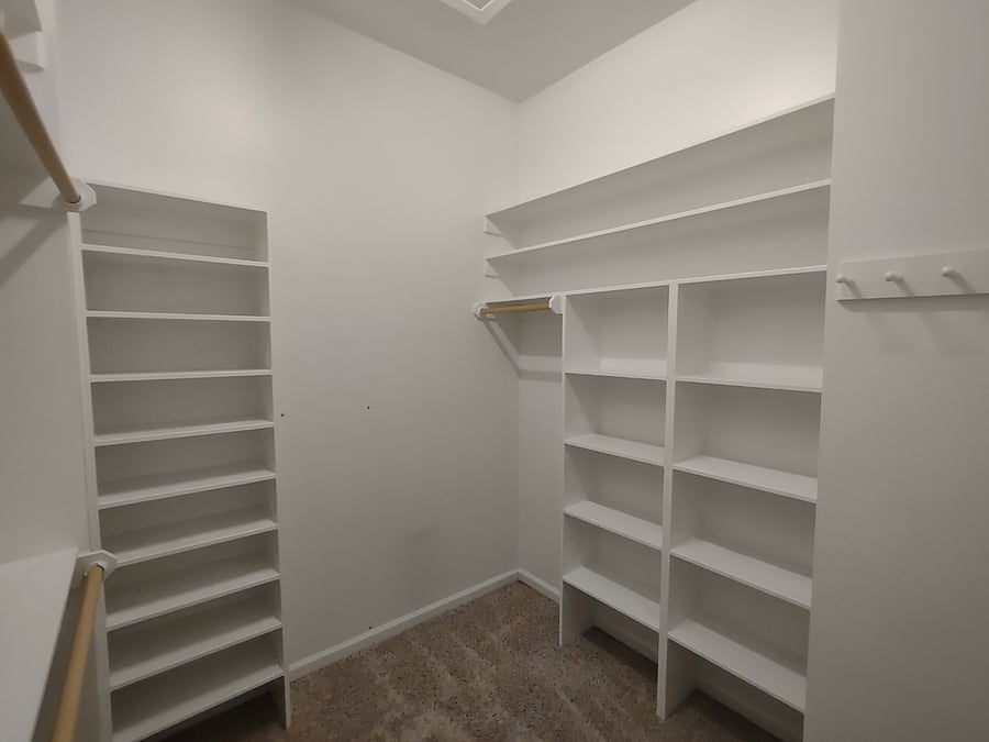 Master walk-in closet
