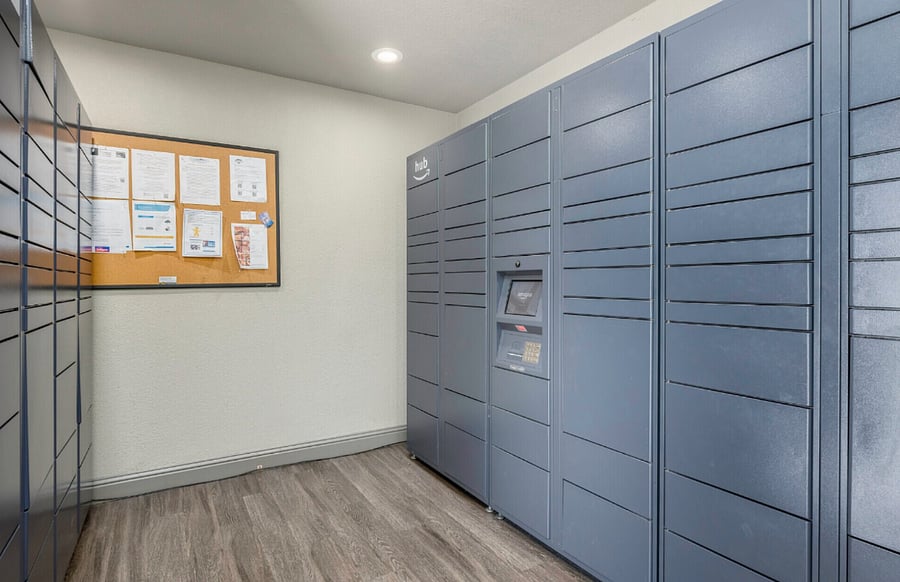 Secure Package Room with Amazon Hub Locker. Pick